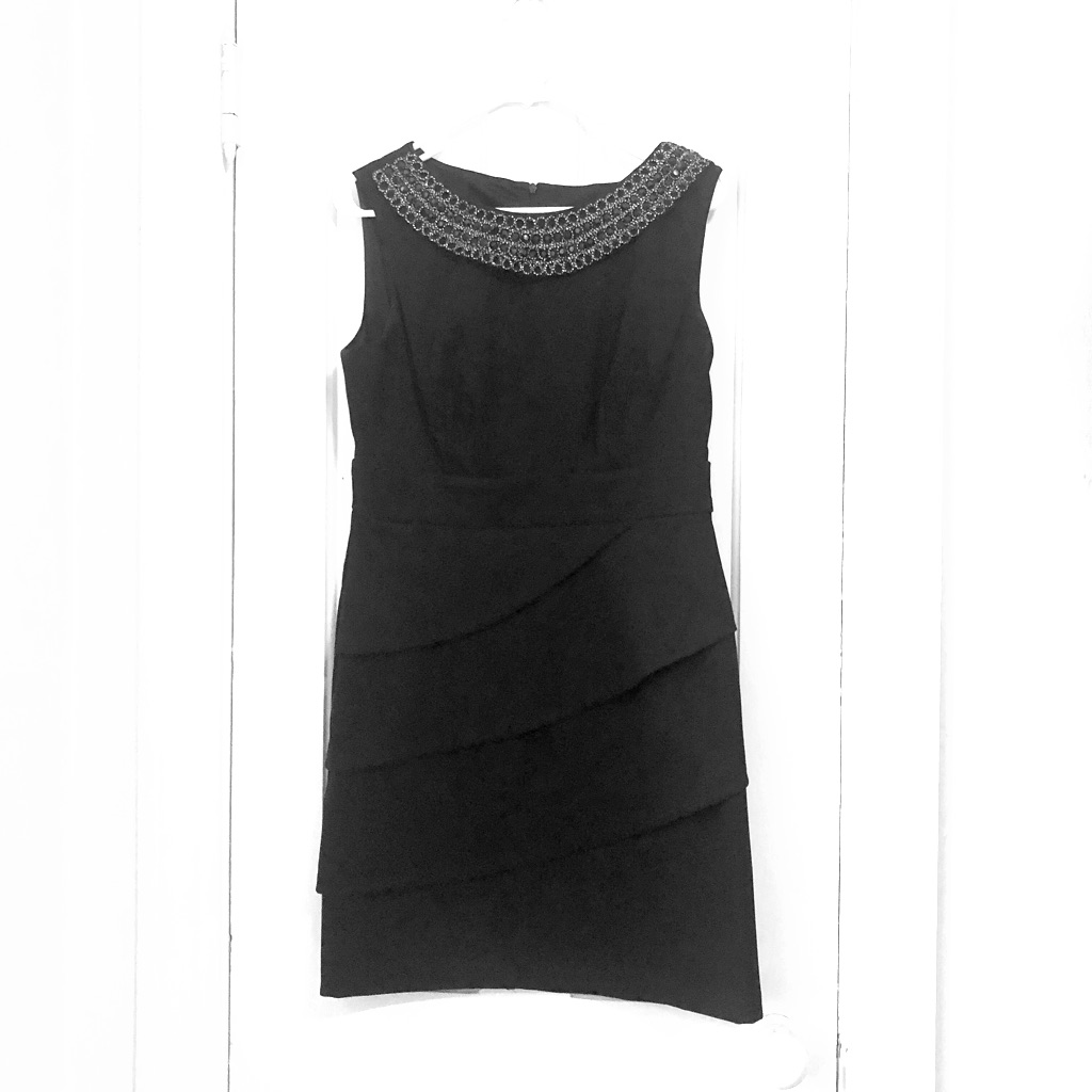 Connected Apparel Size 12p Dress With Jewel Neck